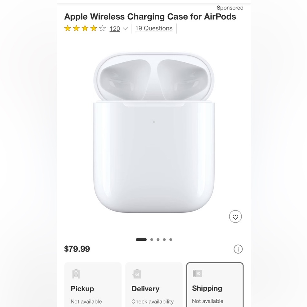 Apple AirPods Charging Case in White